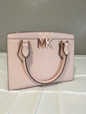 Michael Kors Pale Pink MK Top-Handle Purse